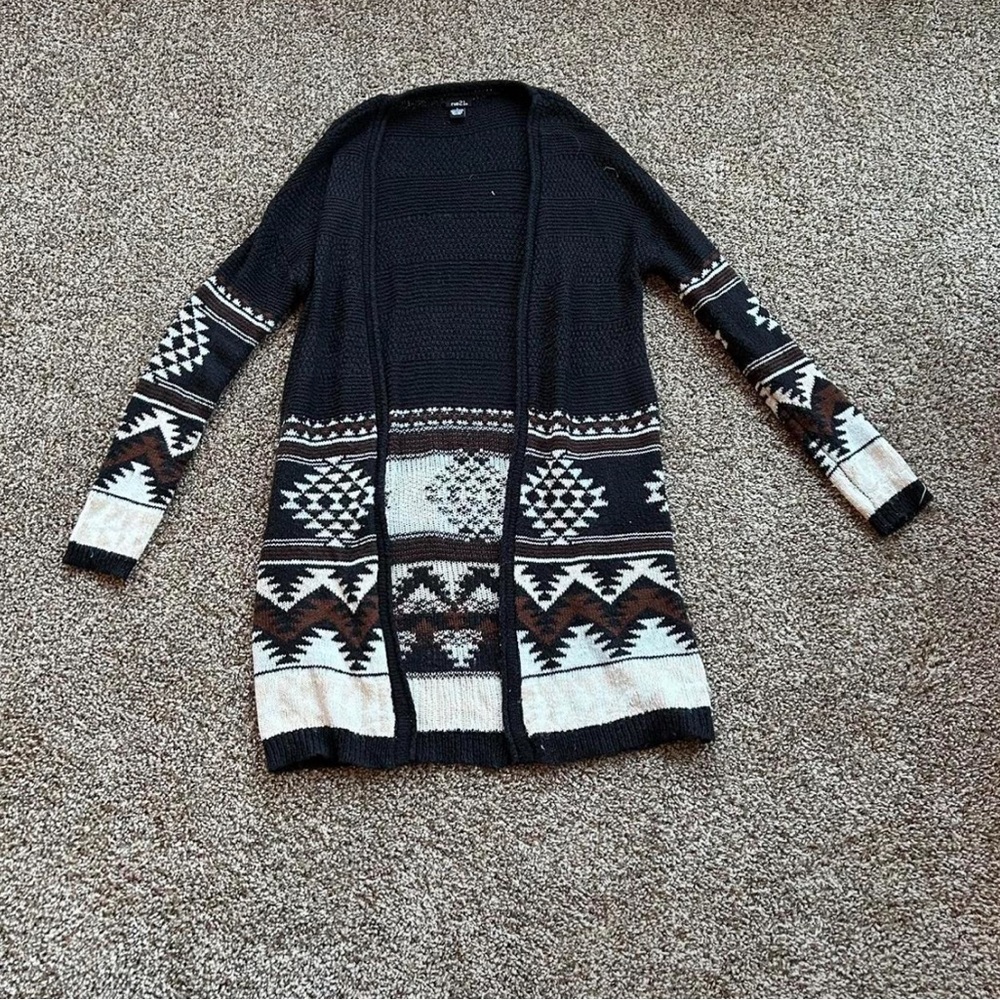 Rue 21 long cardigan. Western style.